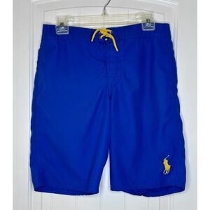 Polo Ralph Lauren Swim Trunks Boys(14-16) L Traveler Classic Fit Swimwear blue